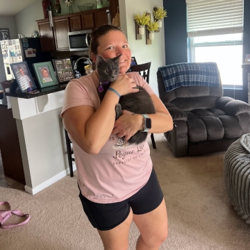 Stormie the cat is fostered!